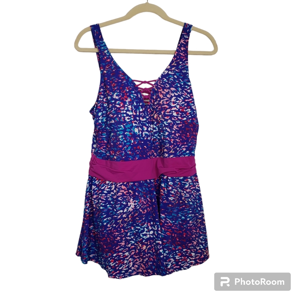 Swimsuits for all women's swim dress plus size 22 new without tags